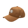 Adult Indiana Pacers Ballpark MVP Hat in Khaki by 47' Brand - Angled Left Side View