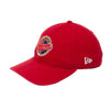 Adult Indiana Fever #22 Caitlin Clark Primary Logo 9Twenty Hat in Red by New Era - Angled Left Side View