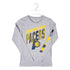 Youth Indiana Pacers Parks Wreck Long Sleeve Shirt in Grey by Outerstock - Front View