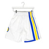 Adult Indiana Pacers '03 Swingman Shorts in White by Mitchell and Ness - Back View