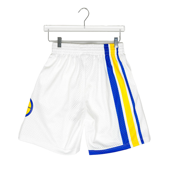 Adult Indiana Pacers '03 Swingman Shorts in White by Mitchell and Ness - Back View