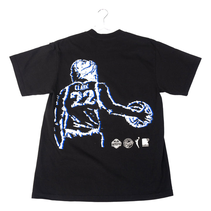 Adult Indiana Fever Caitlin Clark Freshie Series T-shirt in Black by Round 21 - Back View