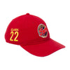 Adult Indiana Fever #22 Caitlin Clark Primary Logo 9Twenty Hat in Red by New Era - Angled Right Side View
