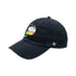 Adult Indiana Pacers Primary Logo Pride Clean Up Hat in Navy by 47' - Angled Left Side View