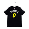 Adult Indiana Pacers #0 Tyrese Haliburton 23-24' CITY EDITION Name and Number T-shirt in Black by Nike
