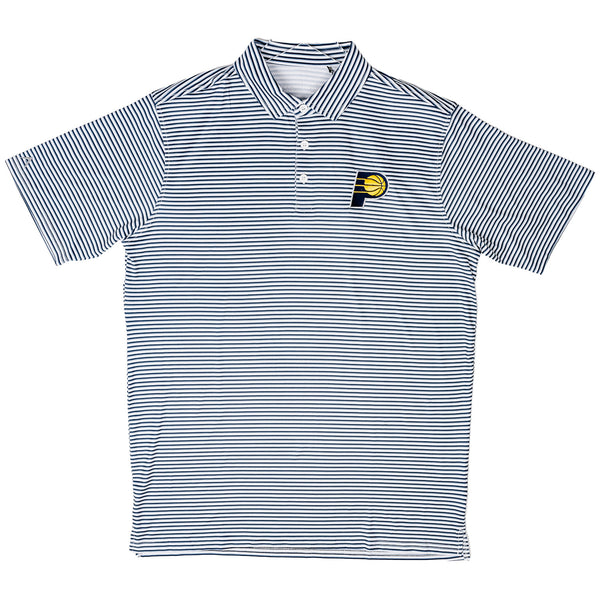 Adult Indiana Pacers Skills Polo in Navy by Antigua - Front View
