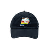 Adult Indiana Pacers Primary Logo Pride Clean Up Hat in Navy by 47'