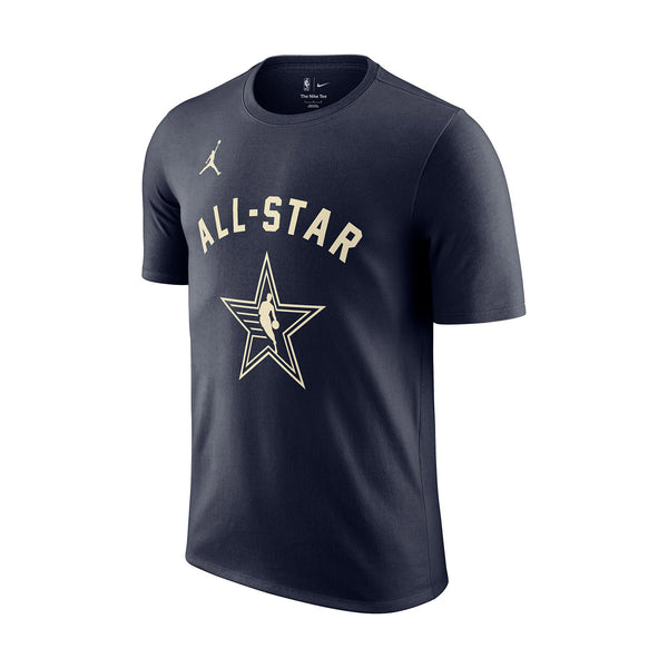 Adult NBA All-Star 2024 Indianapolis #0 Tyrese Haliburton Name and Number T-shirt in Navy by Nike - Front View