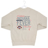 Adult Indiana Fever 25th Anniversary Crewneck Sweatshirt in Natural by Fever Team Store - Back View