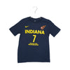 Youth Indiana Fever #7 Aliyah Boston Explorer Name and Number T-Shirt in Navy by Nike - Front View