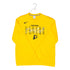 Adult Indiana Pacers Name Over Logo Basketball Club Crewneck Sweatshirt in Gold by Nike - Front View