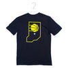 Adult Indiana Pacers 23-24' CITY EDITION T-Shirt in Black by New Era - Back View