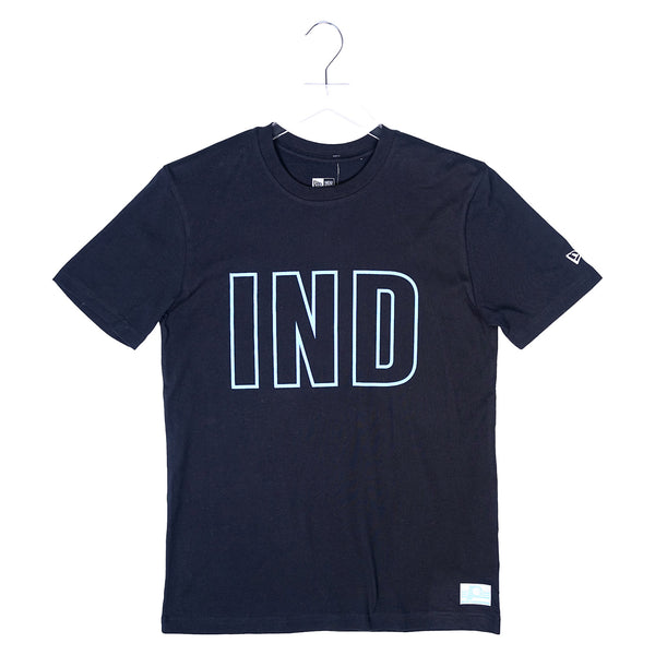 Adult Indiana Pacers 23-24' CITY EDITION T-Shirt in Black by New Era - Front View