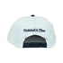 Indiana Pacers Toss Up Snapback Hat by Mitchell & Ness In White, Blue & Gold - Back View