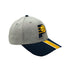 Adult Indiana Pacers 39Thirty Stripe Hat in Grey by New Era - Angled Right Side View