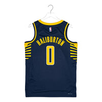Adult Indiana Pacers #0 Tyrese Haliburton Statement Swingman Jersey by Jordan