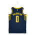Adult Indiana Pacers Tyrese Haliburton Icon Swingman Jersey by Nike In Blue - Back View