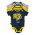 Youth Infant Indiana Pacers 3 Piece Slam Dunk Onesie Set in Navy by Nike - Combined Set Front View