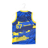 Youth Indiana Pacers Fast Break Tank in Navy by Nike - Back View