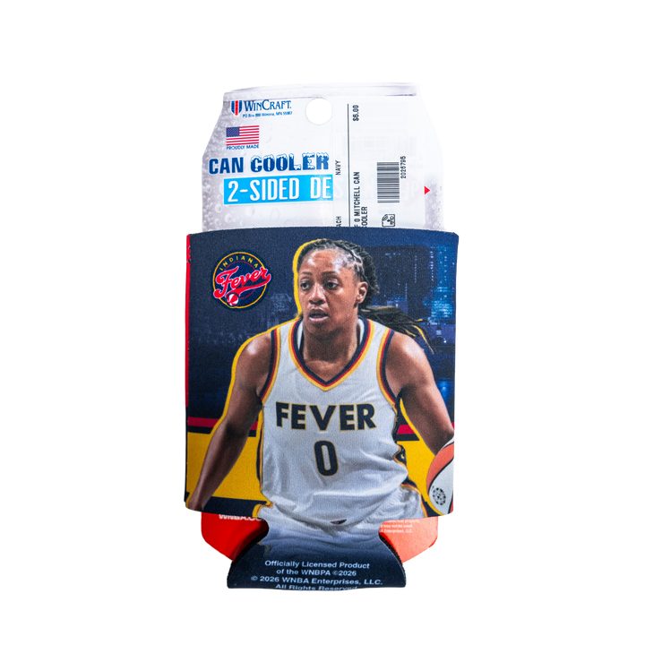 Indiana Fever #0 Kelsey Mitchell Can Cooler Koozie in Navy by Wincraft