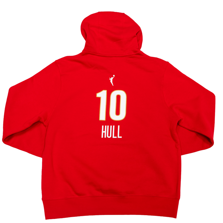 Adult Indiana Fever #10 Lexie Hull 2026 Rebel Name and Number Sweatshirt in Red by Nike