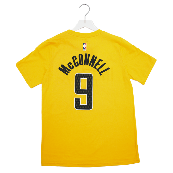 Youth Indiana Pacers #9 T.J. McConnell Statement Name and Number T-shirt in Gold by Jordan