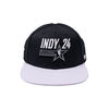 Adult NBA All-Star Weekend 2024 Sure Shot Two-Tone Captain Hat in Black by 47' Brand