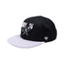 Adult NBA All-Star Weekend 2024 Sure Shot Two-Tone Captain Hat in Black by 47' Brand - Angled Left Side View