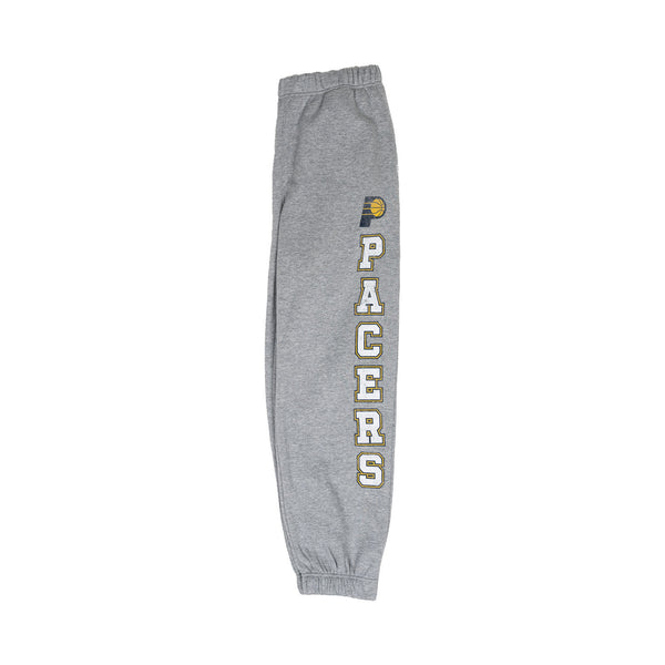 Women's Indiana Pacers Pro Harper Jogger Sweatpants in White by 47' Brand - Front View - Left Leg View