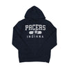 Adult Indiana Pacers Mainframe Headline Hooded Sweatshirt in Navy by 47'