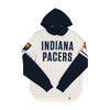 Adult Indiana Pacers Pinstripe Hooded Fleece in Natural by 47' - Front View
