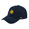 Adult Indiana Pacers Clean Up Hat in Navy by 47' - Angled Left Side View