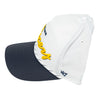 Adult Indiana Pacers Chamberlain Snap Hitch Hat in White by 47' Brand