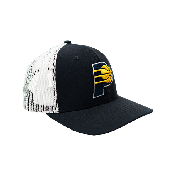 Youth Indiana Pacers Primary Logo Trucker Hat by 47' - Angled Right Side View