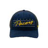 Adult Indiana Pacers Downdraft Trucker Hat in Charcoal by 47' Brand - Front View