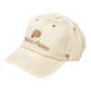 Women's Indiana Pacers Haze Clean Up Hat in Khaki by 47' Brand - Angled Left Side View