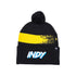 Adult Indiana Pacers 23-24' CITY EDITION Cuff Pom Knit Hat in Black by 47' - Front View