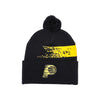 Adult Indiana Pacers 23-24' CITY EDITION Cuff Pom Knit Hat in Black by 47' - Back View