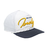 Adult NBA All-Star 2024 Indianapolis Chamberlain Hitch Snapback Hat in White by 47' Brand in White - Angled Right Side View
