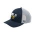 Adult NBA All-Star 2024 Indianapolis Trucker Hat in Navy by 47' Brand - Angled Left Side View