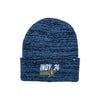 Adult NBA All-Star 2024 Indianapolis Brain Freeze Cuff Pom Knit Hat in Navy by '47
