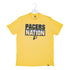 Adult Indiana Pacers Pacers Nation Franklin Short Sleeve T-shirt by 47' in Gold - Front View
