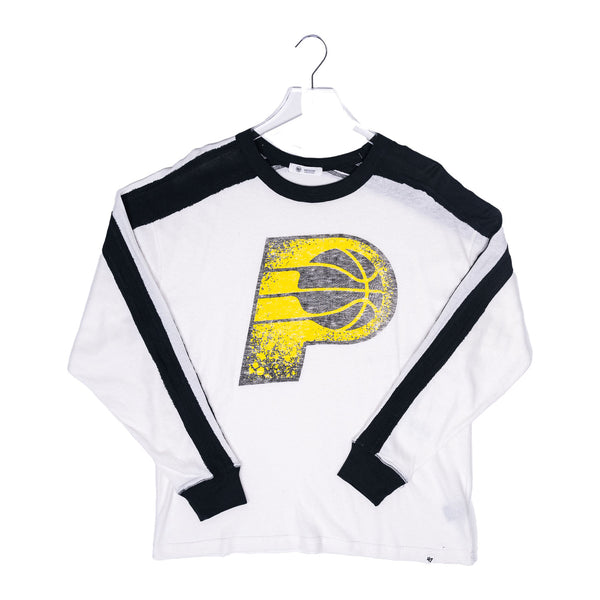 Women's Indiana Pacers 23-24' CITY EDITION Caribou Long Sleeve T-Shirt in Black by 47' - Front View
