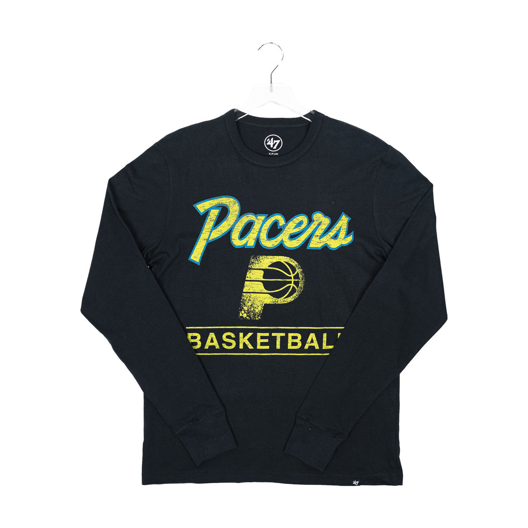 Adult Indiana Pacers 23-24' CITY EDITION Franklin Long Sleeve T-shirt by 47' - Front View