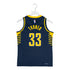 Youth Indiana Pacers Myles Turner Icon Swingman Jersey by Nike in Navy - Back View