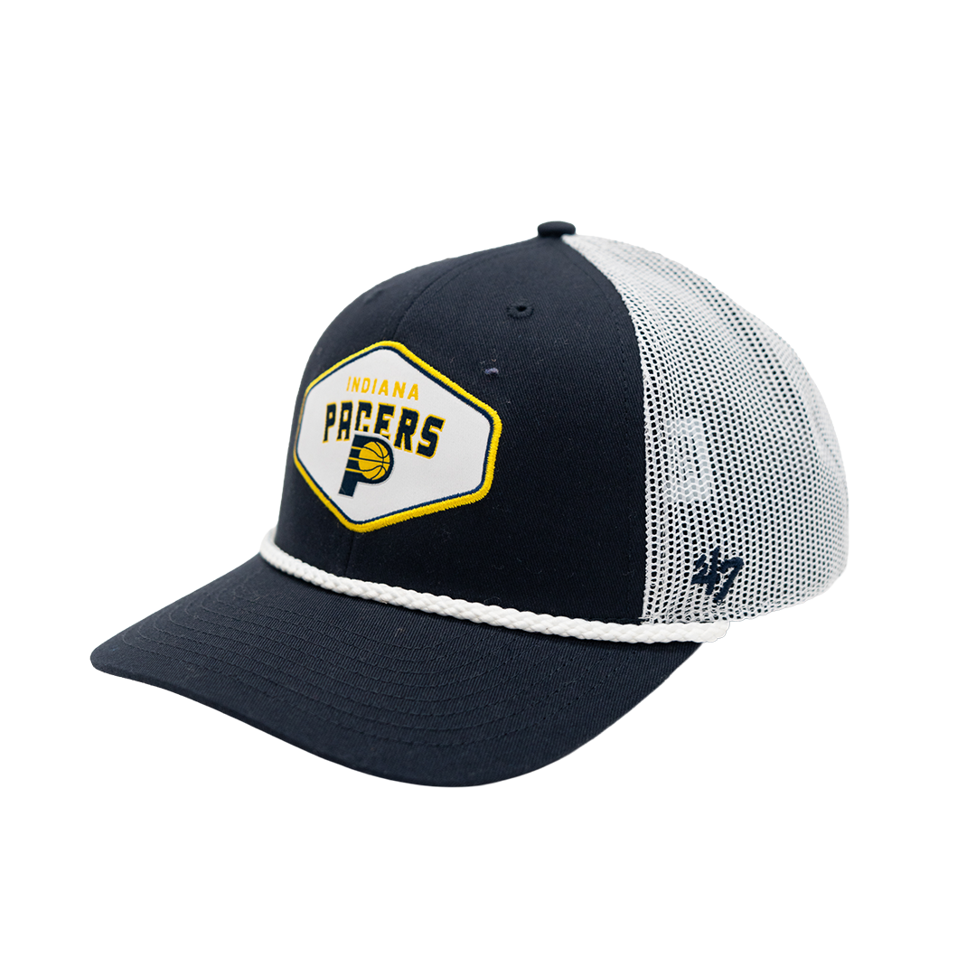 Adult Indiana Pacers Ace Out Trucker Hat in Navy by '47