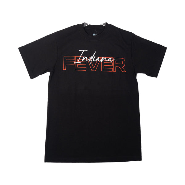 Adult Indiana Fever Honor The Game T-shirt in Black by Round 21 - Front View