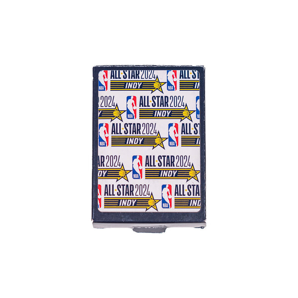 NBA All-Star 2024 Indianapolis Playing Cards in White - Front View