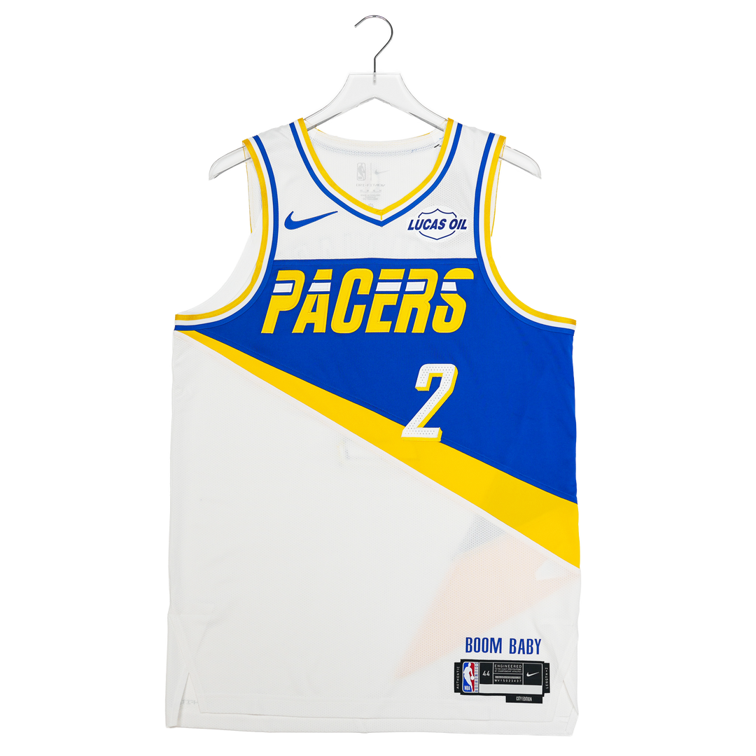 Adult Indiana Pacers 25-26' CITY EDITION #2 Andrew Nembhard Authentic Jersey in White by Nike