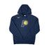 Adult Indiana Pacers Primary Logo Club Hooded Pullover Fleece Sweatshirt in Navy by Nike - Front View